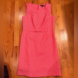 pink brooks brothers textured dress
